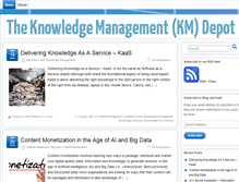 Tablet Screenshot of knowledgemanagementdepot.com